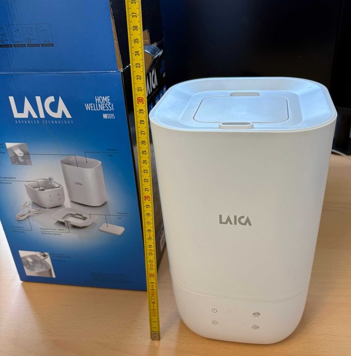 Umidificator automat Laica HI3015, ultrasonic, cu abur rece, capacitate rezervor 3.3 L
