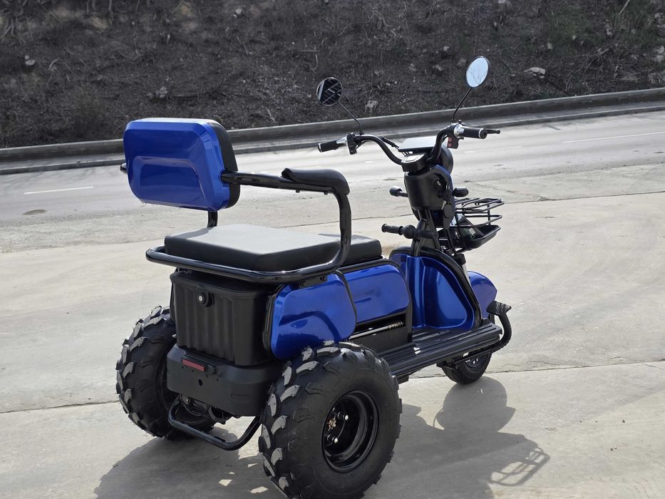 Triciclu electric FARA PERMIS 2 locuri | 1000w Livrare acasa, Garantie