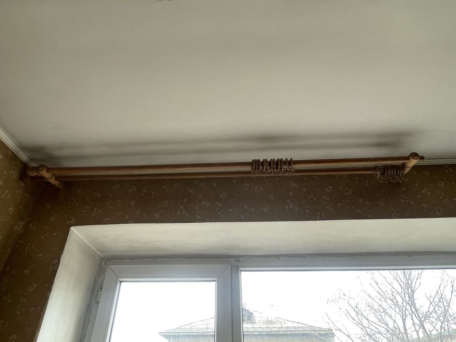 Карниз деревянный, кольца, крепления