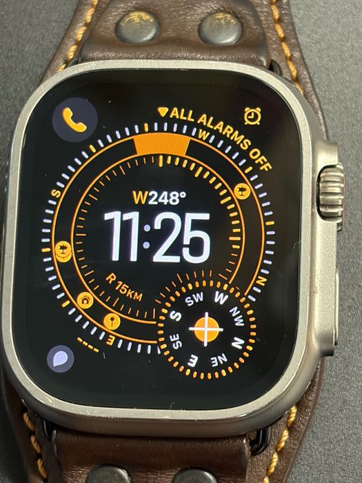 Apple Watch Ultra 2 49 mm GPS + Cellular, в гаранция, 3 каишки