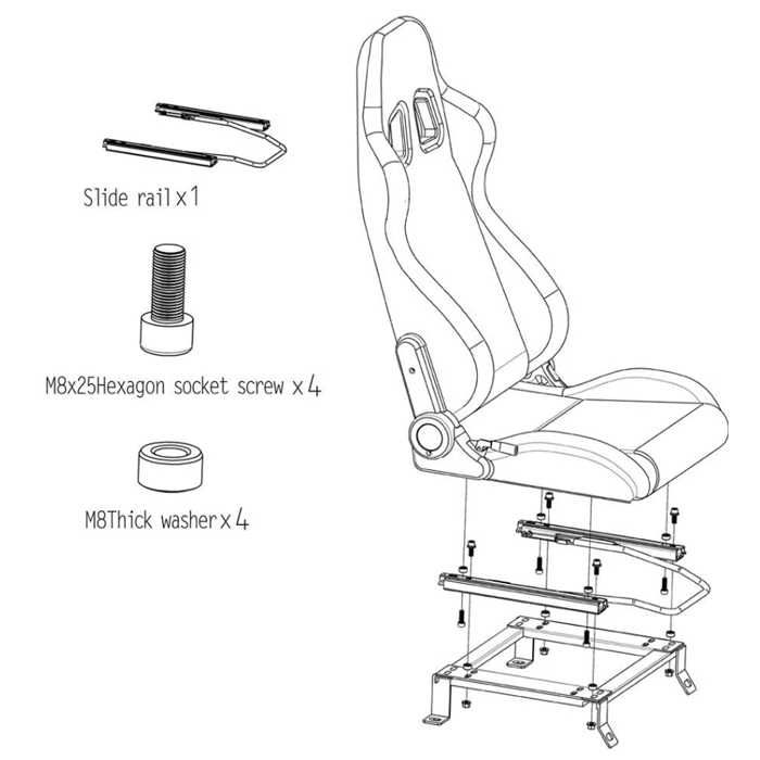 Спортни седалки за МПС - 1095 черно/жълто