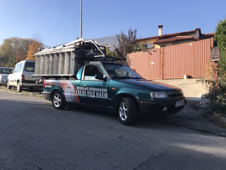 Мобилно алуминиево скеле под наем раб. височина от 2 м до 9 м