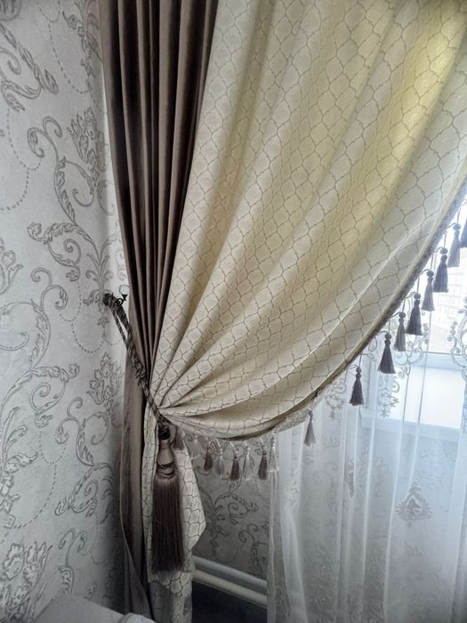Продам шторы с тюлью