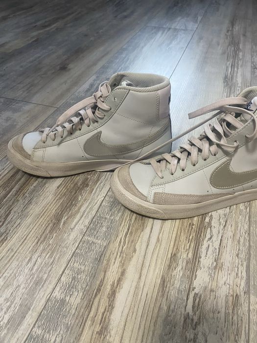 Nike кожени високи сникърси