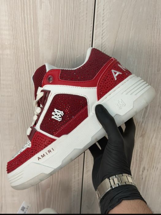 Amiri MA1 red glitter