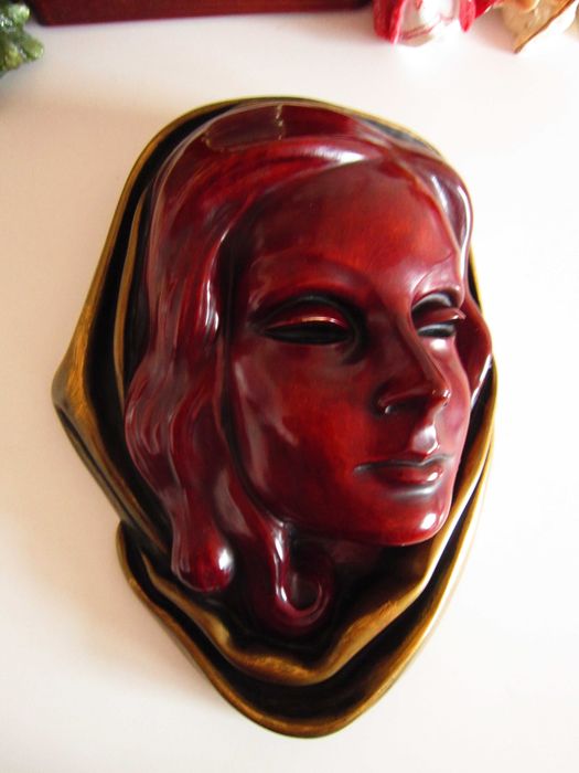 cadou rar Maria Madonna , Achatit handmade Hans Schirmer 1960