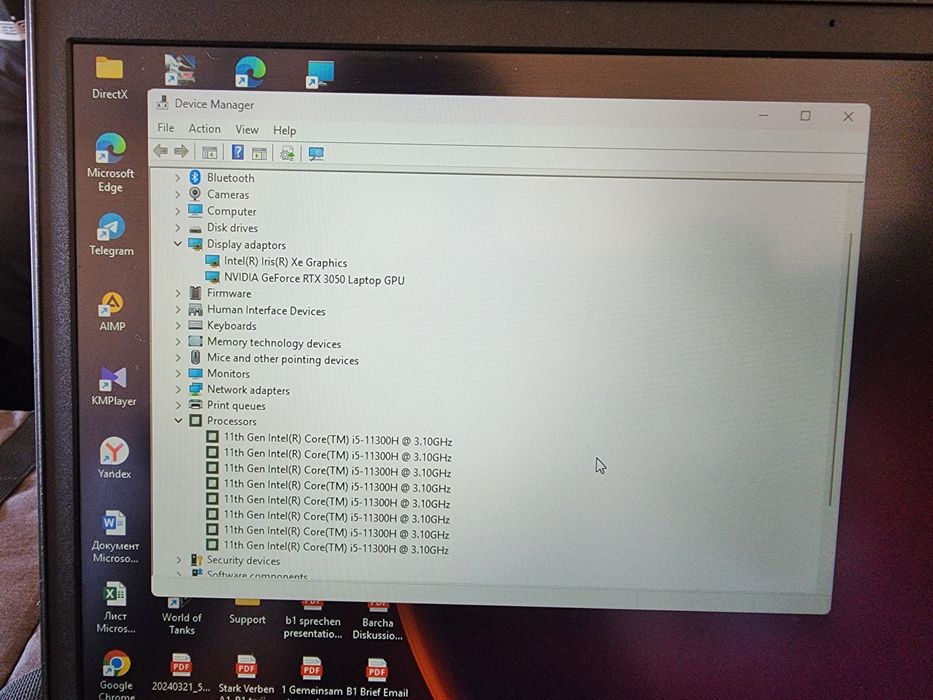 Igravoy noutbuk RTX 3050