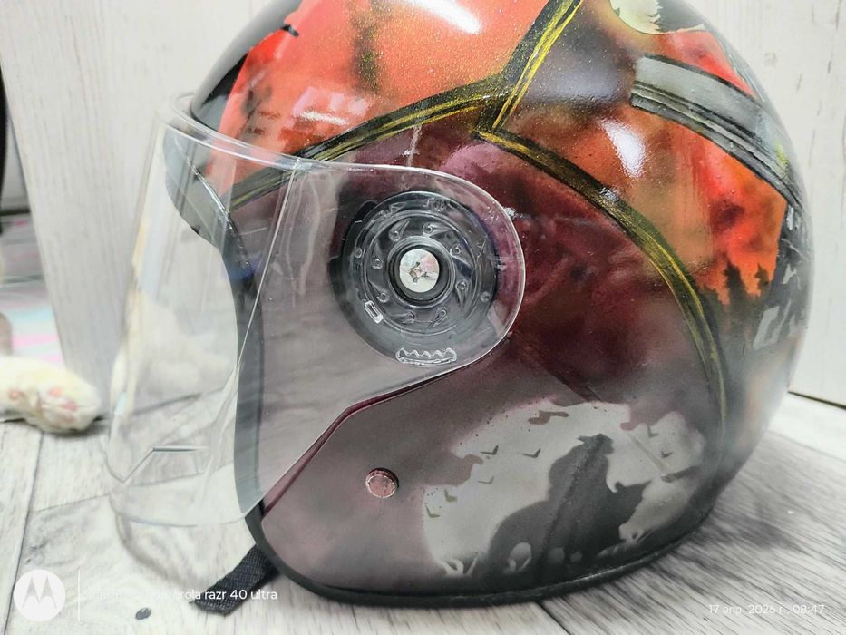 Роспись Мото шлем для скутера