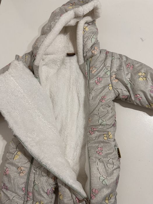 Комбинезон зимний для девочки 6-9 месяцев