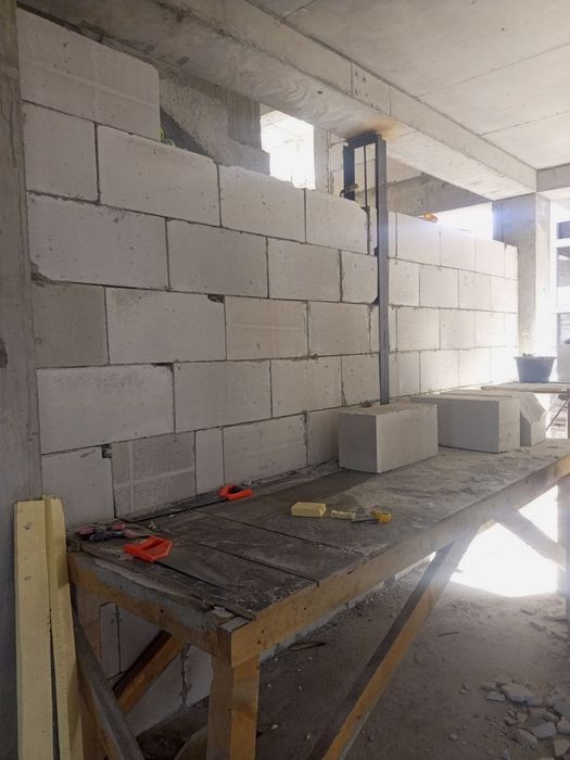 КладкаБалконаГиштКирпичБлокФасадПадрашивкаОблицовочныйКирпичомДемантаж