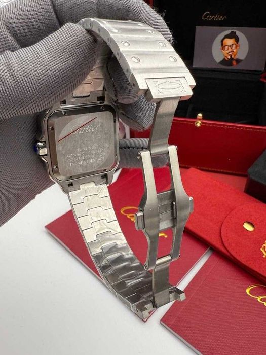 cartier santos 100 silver colectie