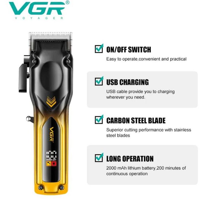 Машинка за подстригване VGR V-656