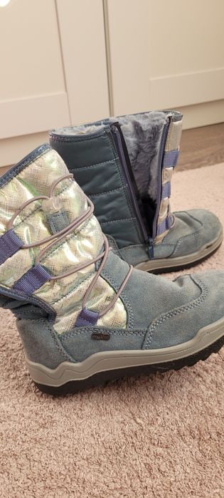 Cizme de iarnă, îmblănite, din piele, mr.28