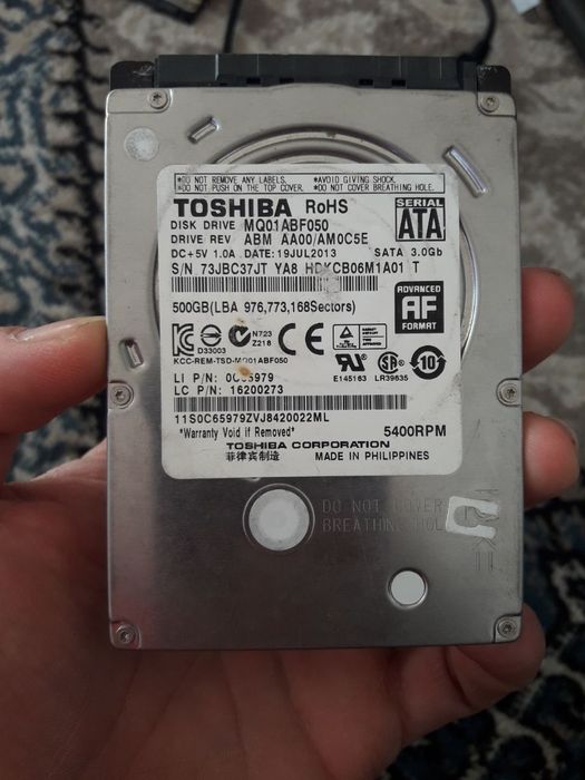 Hdd Toshiba 500 Gb