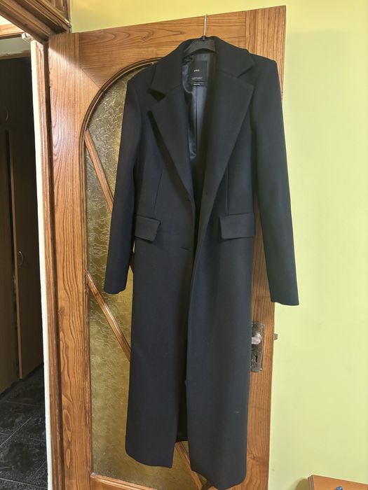 Palton Mango marimea xs negru lana