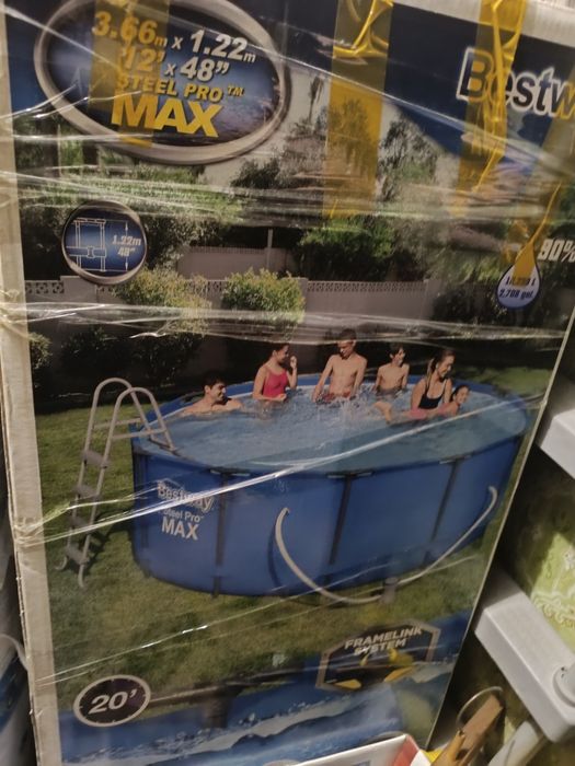 Каркасный бассейн bestway  (10000л) 3.66×1.22м со всей комплектацией