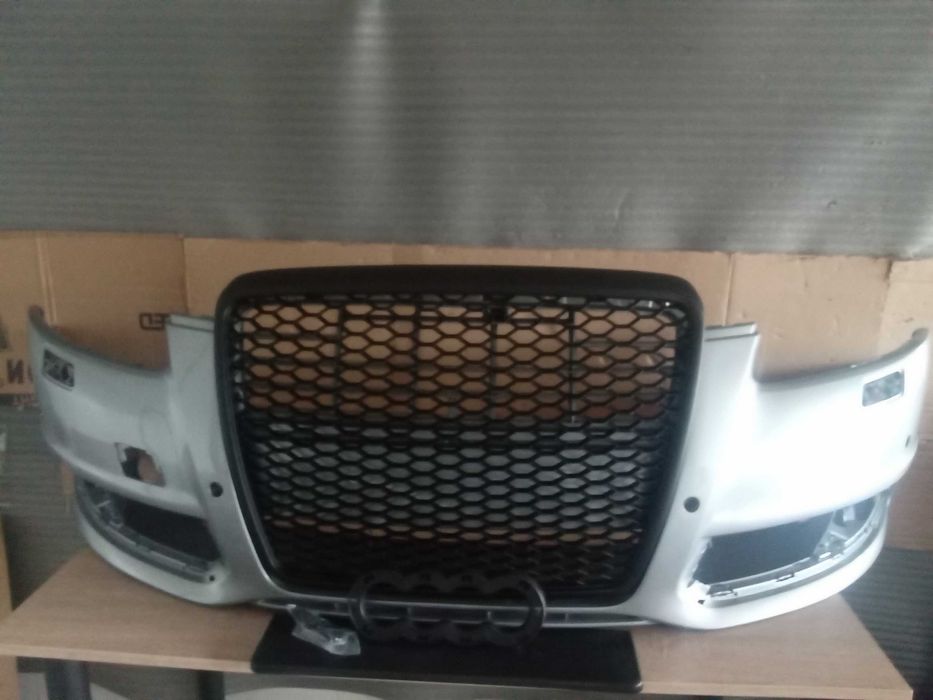 Pachet Bara fata Grila Audi A6 C6 08-10 Facelift Argintiu LY7W LX7W