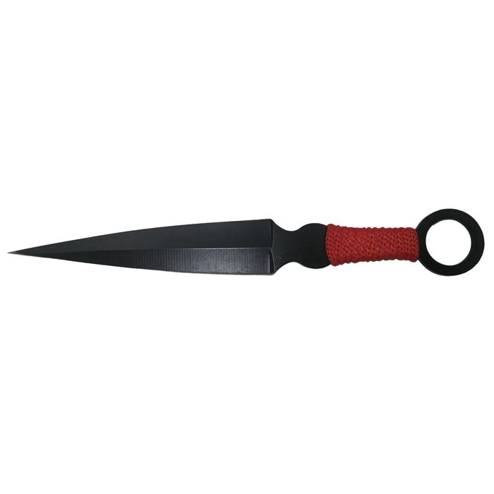 Set trei cutite de aruncat, Black Kunai, otel, teaca inclusa