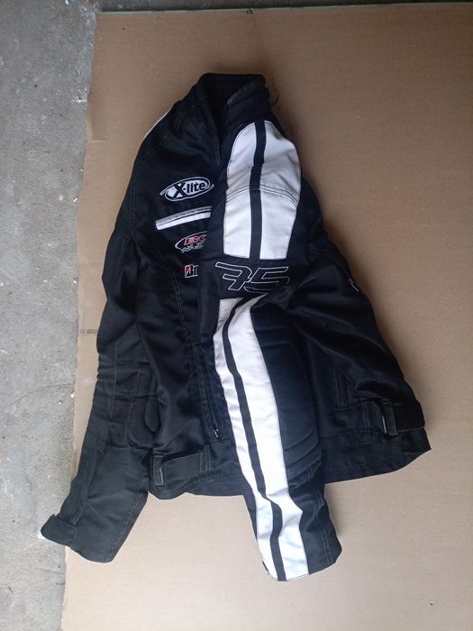 Два броя къси текстилни мото якета spyke /54 номер/ L/ XL с протектори