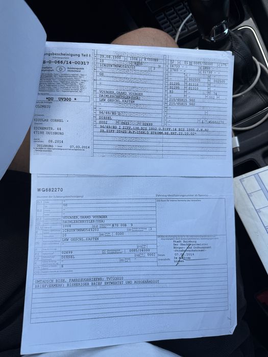 Vand acte masina pentru programul rabla