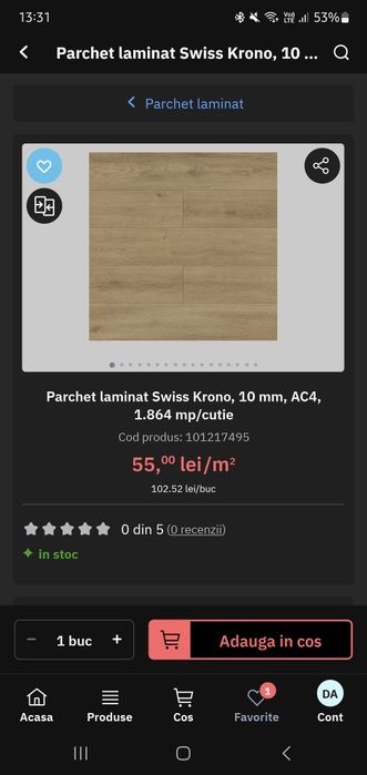 Parchet laminat Swiss Krono, 10 mm