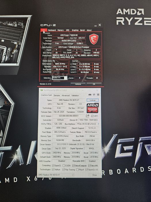 PC AMD Super Gaming 4K - 5800x3D - 9070XT - 32 Gb RAM - 2 Tb SSD