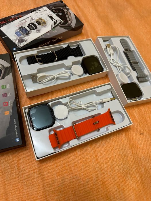 Ceas Smartwatch Ultra 9 cu incarcare wireless noi la cutie!!!