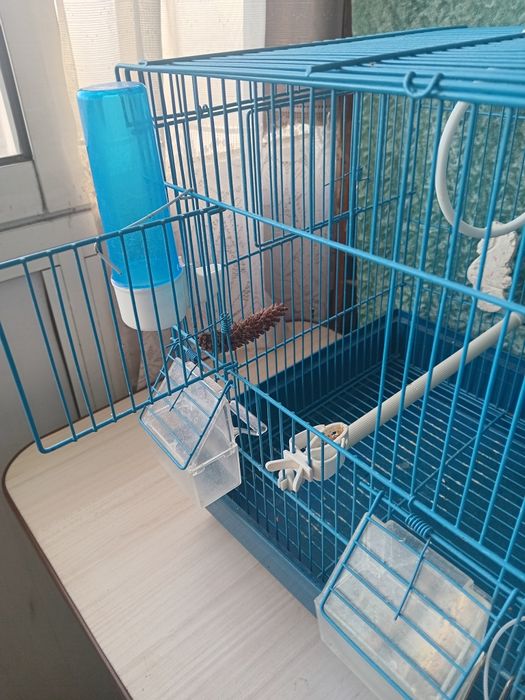 Клетка для декоративных птиц.