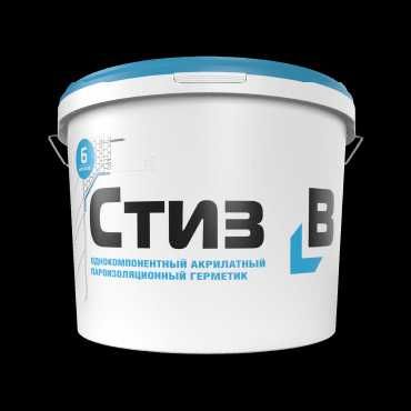 Стиз А и B акрилатный паропроницаемый герметик, ведро 7 кг