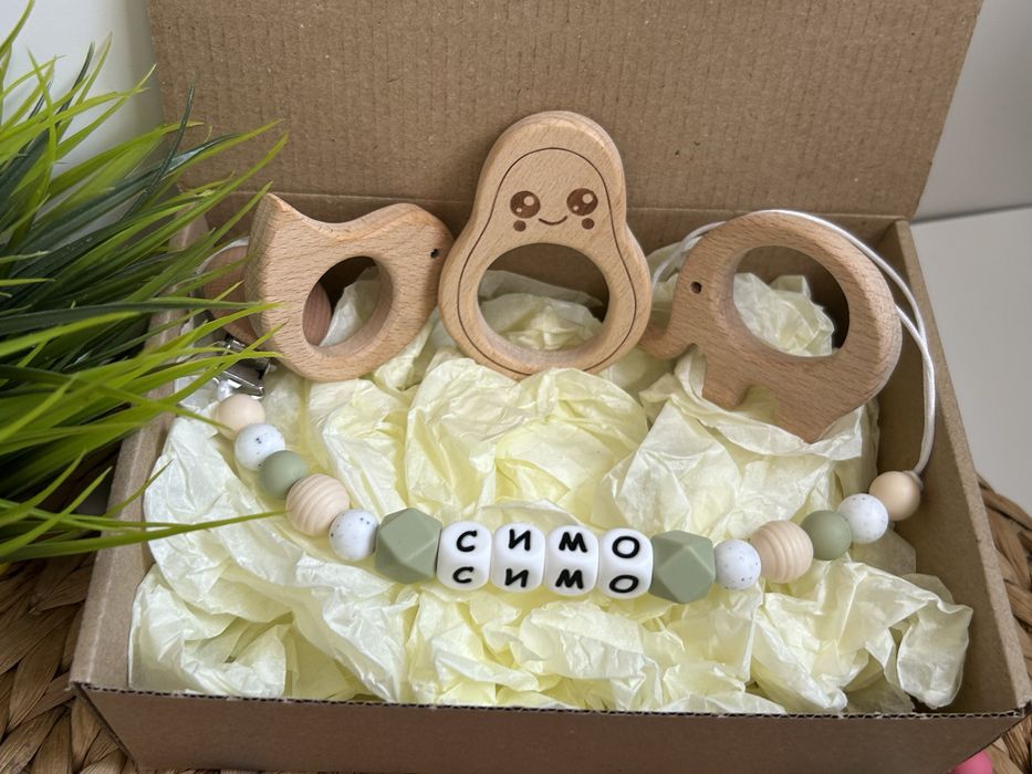 Клипс с име силиконов; персонализиран