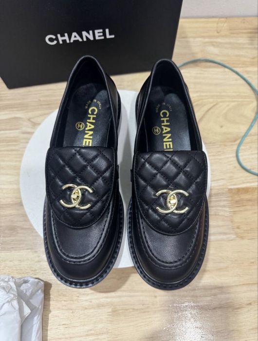 Chanel мокасини кожени