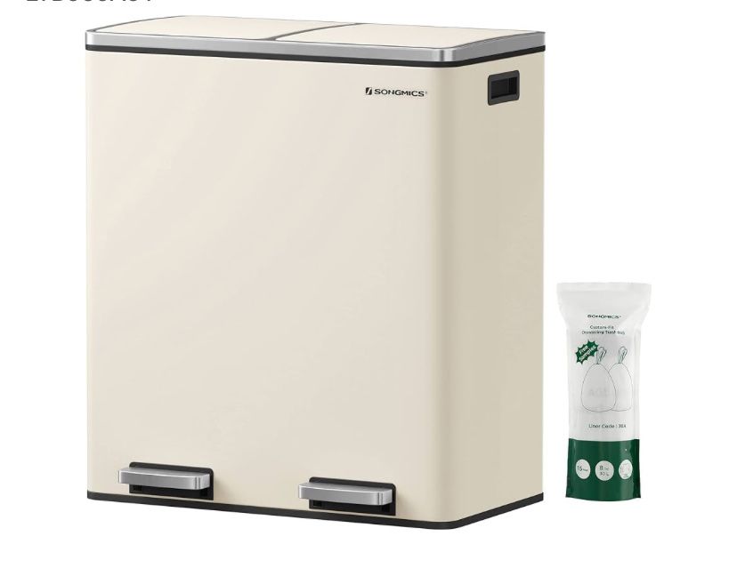 Двоен кош за боклук 60 литра