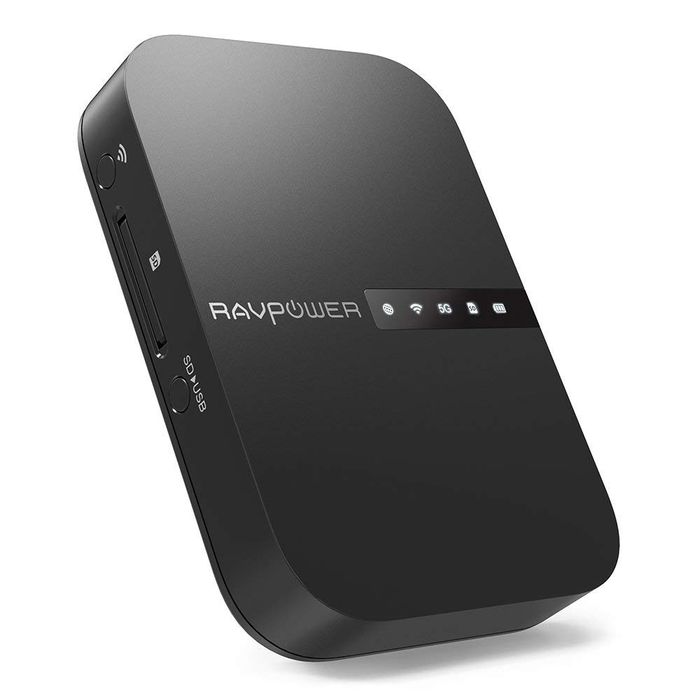 RAVPower FileHub & Wireless Travel Router RP-WD009 ,sd четец,рутер