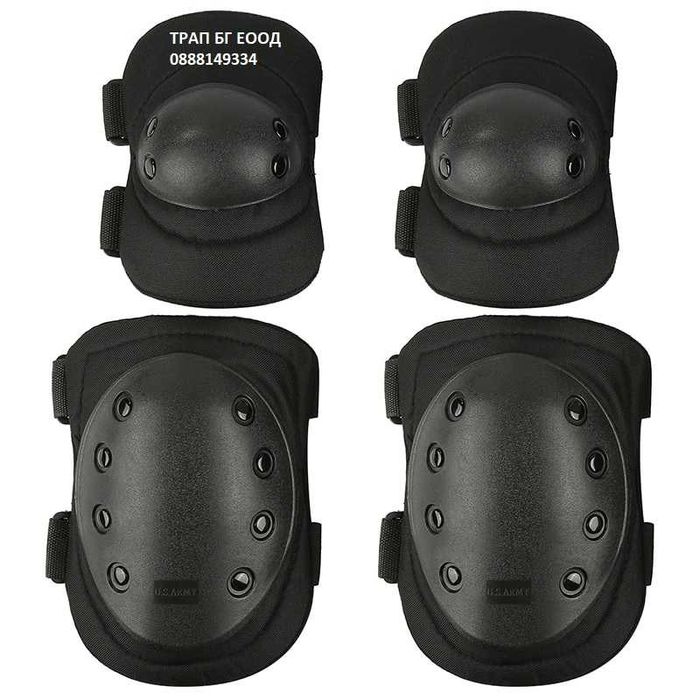 Комплект Наколенки и Налакътници за Еърсофт Airsoft Разл. Цветове
