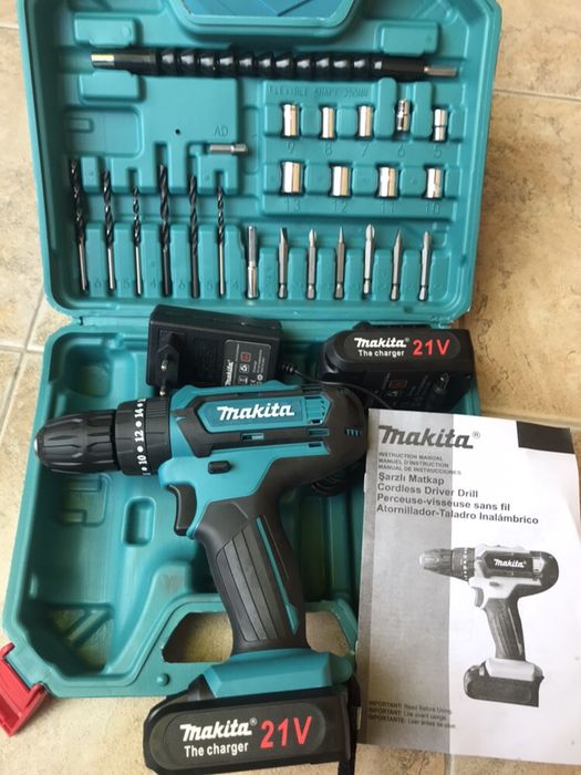 Ударен Винтоверт Makita 550DWE 21V с Две Батерии 3Аh Бормашина Макита