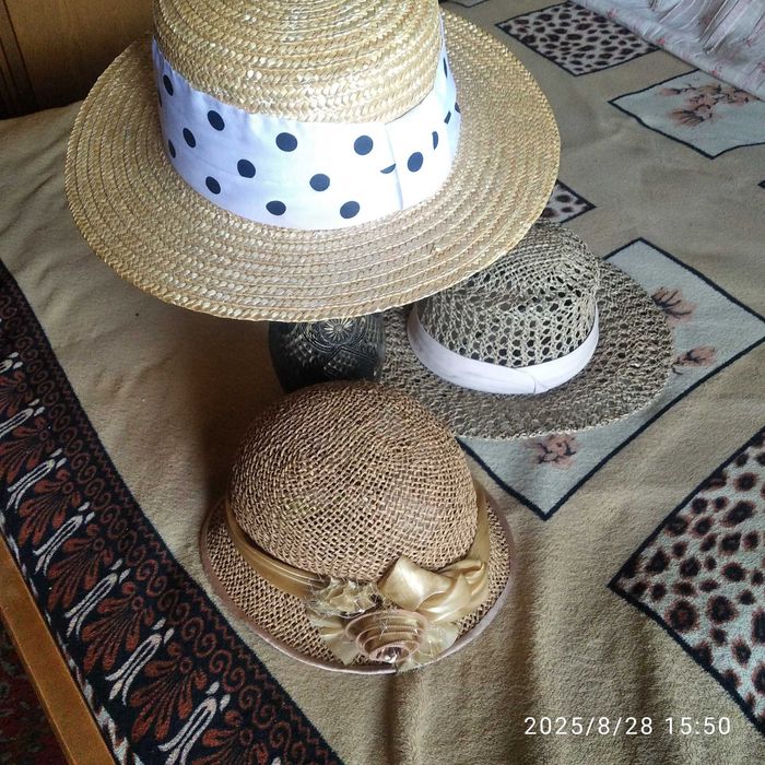 Шляпы из натуральной соломки и фетра