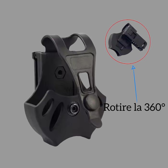 Port/ toc cătușe din polimer, rotire la 360 grade, prindere sigură