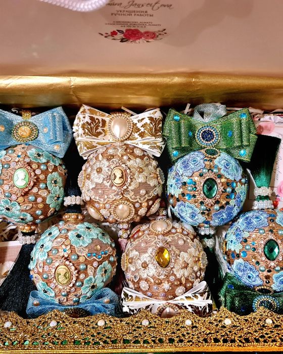 Подарочный набор ёлочных шаров