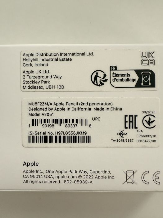 Apple pencil 2-nd generation