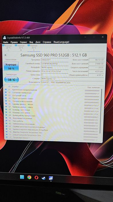 SSD Samsung 960pro 512GB