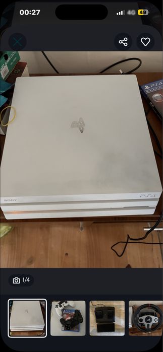 Продам пс4про игровой руль