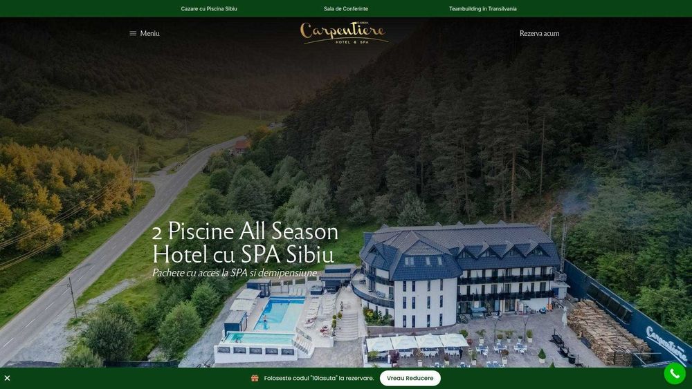 Creare Site & Web Design Hotel/Pensiune + Promovare – Rezervări Directe, Zero Comisioane