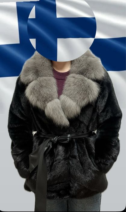 Шуба. Мех: Норка, Соболь размер 42