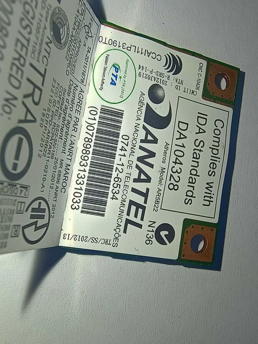 wifi карти half size mini-pci 2.4 и 5 Ghz