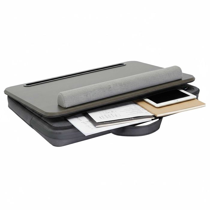 Suport laptop cu perna genunchi si buzunar integrat pentru documente