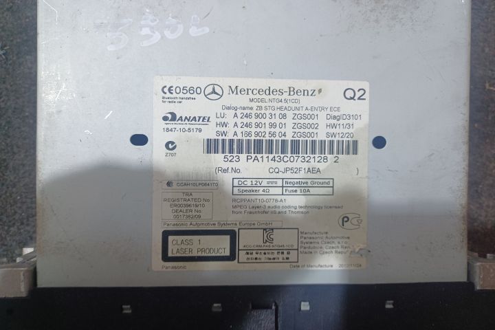 Radio cd A2469003108 Mercedes-Benz A-Class W176