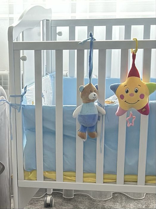 Бебешка кошара BonBon grigio + матрак+протектор