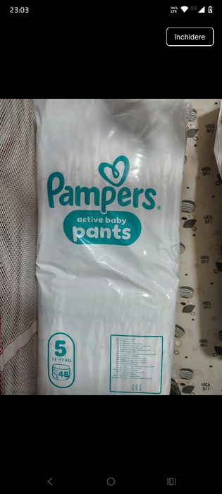 Vând pampers pants 5