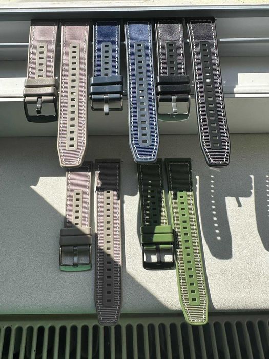 Curea silicon+Nylon Huawei Watch GT,GT2,GT3,GT4,GT5,GT6(46mm) 22mm