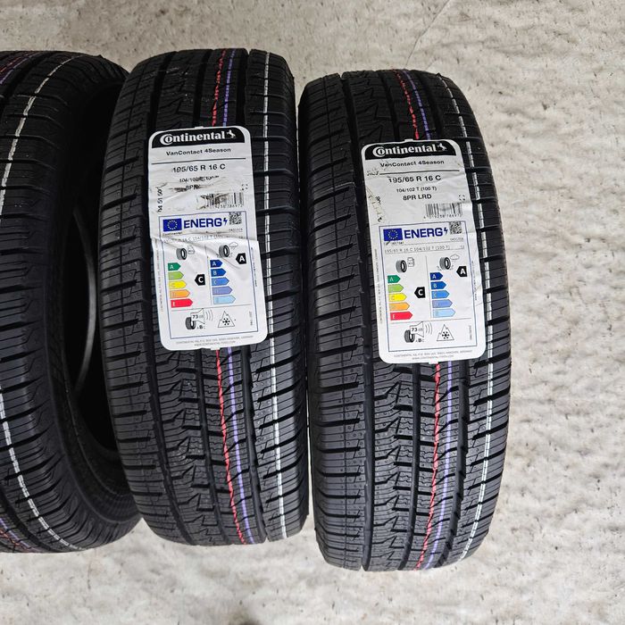 4 бусови гуми 195/65R16C Continental VanContact 4Season 104T DOT3825